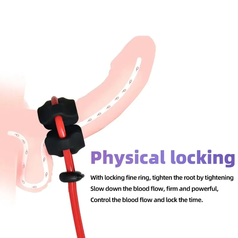 adjustable Penis Ring Reusable Silicone Semen Cock Ring Penis Enlargement Delayed Ejaculation Adult Game Sex Toys For Men Gay — image 2