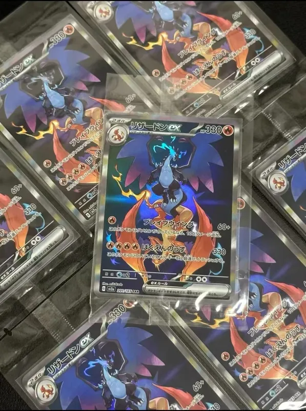 Diy Self-control Ptcg Pikachu Charizard Venusaur Blastoise Pokemon Card Anime Collection Cards Gift Toys