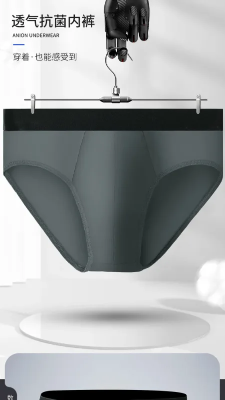 Intimo in cotone da uomo, slip estivi in ​​cotone sottile da uomo, pantaloni sexy a vita bassa, pantaloncini taglie forti da ragazzo