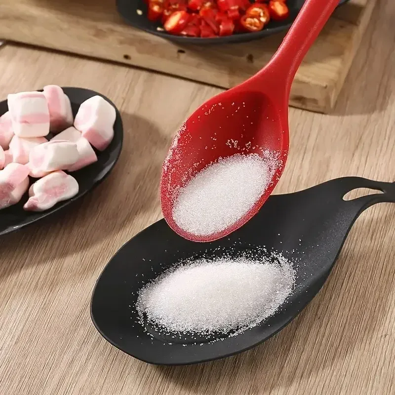 1/4pcs Silicone Spoon Rest Spatula Holder Heat Resistant Utensil Placemat Tray Kitchen Tools Spatula Resting Kitchen Accessories — image 4