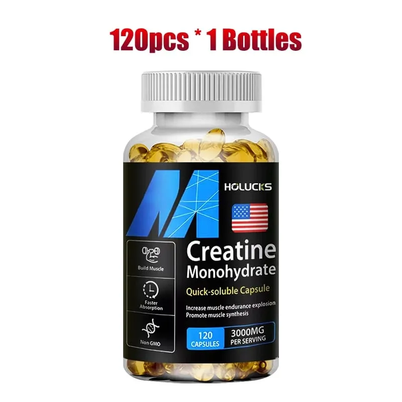 Buy 1 Get 1 Free! Creatine Monohydrate 3000mg Supplement for Lean Muscle & Performance Fat Loss & Overall Fitness Vegan