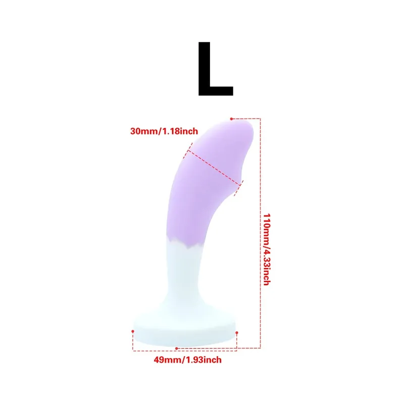 Silicone Anal Plug G-point Massage Gem Crystal Base Butt Plug Anal Masturbation Stimulator Anal Dilatancy Dildos Adult Sex Toys