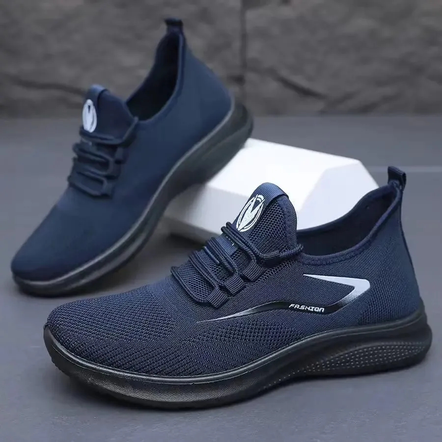 Scarpe da ginnastica con tomaia in maglia traspirante Air Knit, suola morbida e antiscivolo, scarpe da ginnastica da corsa casual per tutte le stagioni da indossare tutti i giorni