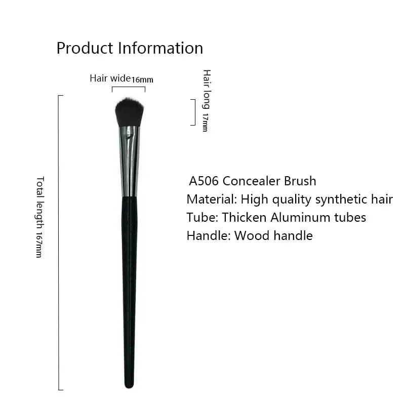 1pc Angled Liquid Base Foundation Makeup brushes Contoured Concealer Make up brushes Red wood handle cosmetic tools 101