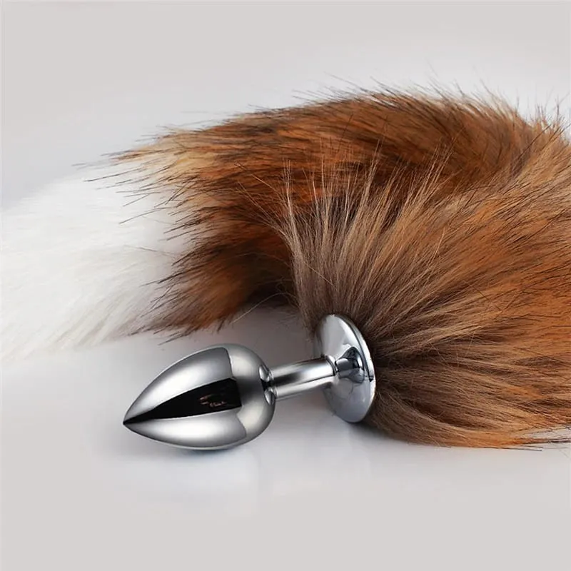 Sex Shop 5 dimensioni Butt Plug in metallo Fetish Coda di volpe Giocattoli intimi Bdsm Extender anale Dilatatore Prodotti Giochi erotici Articoli per adulti
