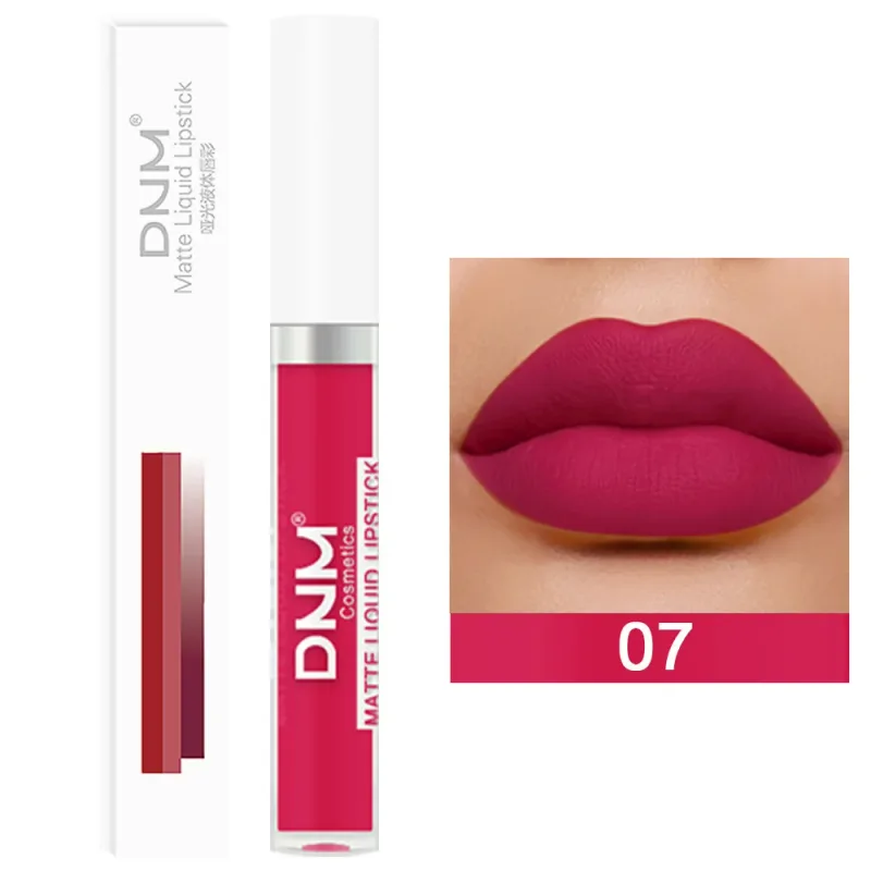 DNM 19 Color Matte Velvet Liquid Lipstick Waterproof Lasting Not Easy To Fade Lipgloss Makeup Purple Red Nude Lip Tint Cosmetics