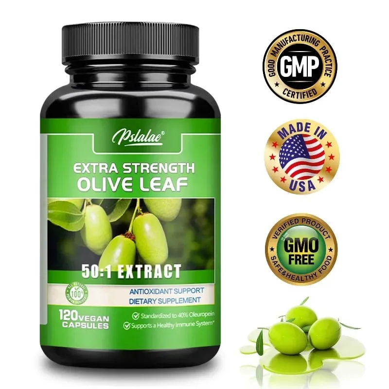 Olive Leaf Capsules - Antioxidant Improves Skin Condition Improves Blood Circulation Promotes Heart and Cardiovascular Health — image 2