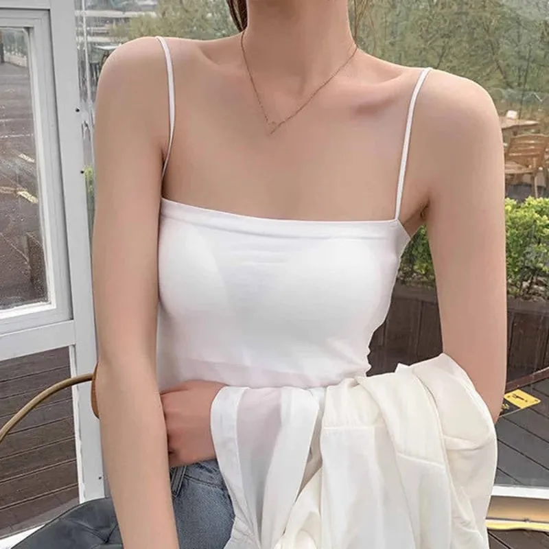 Women's Solid Color Seamless Suspender Breast Wrapped One-piece Breast Pad Strapless Beautiful Back Bottom Layer Inner Vest — image 9