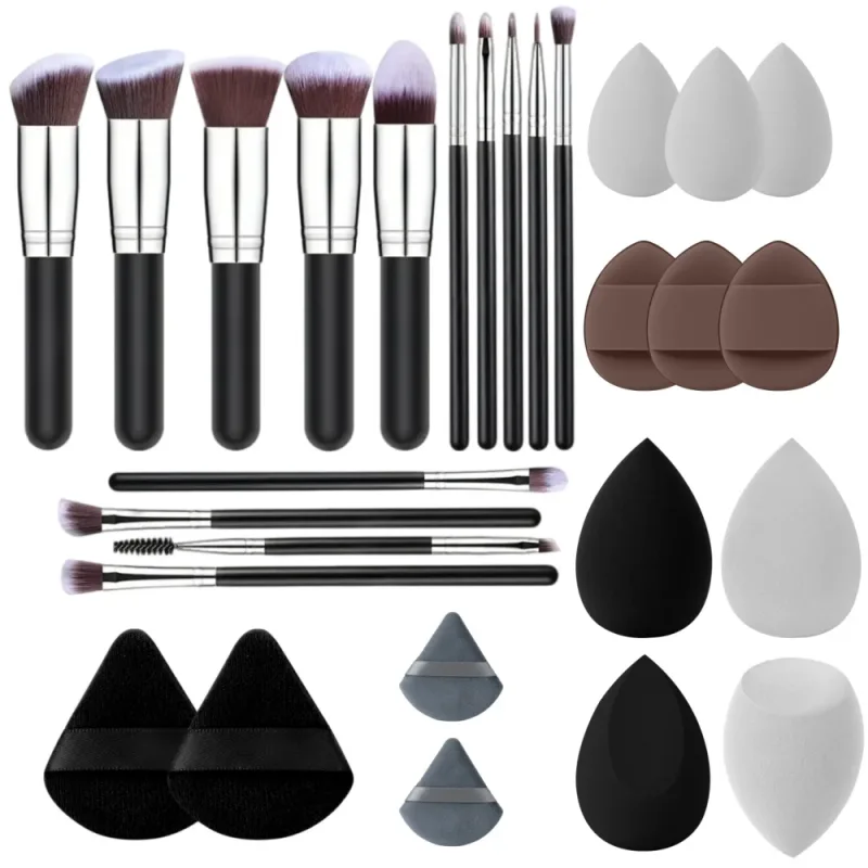 Professional 14PCS Makeup Brushes Set Soft Fluffy Foundation Eyeshadow Concealers Blending Blush Brush Kabuki Women Beauty Tools