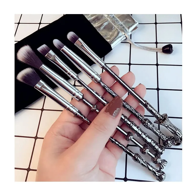 5PCS Makeup Brushes Set Stocking Stuffers for Teen Girls Kids Women Foundation Eyebrow Blush Brushes