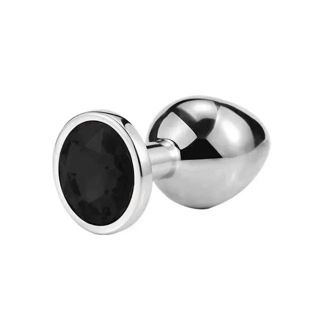 Anal Plug 3 Sizes Stainless Beginner Crystal Butt Plug Anus Masturbation Stimulator Dildos Adult Portable Sex Toys For Man Women