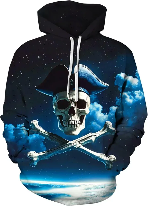 Hoodie Grafik Lelaki Uniseks Cetak Kebaharuan Hoodie, Baju Pullover Corak 3D Dengan Poket, Hoodie Grafik Panas Lengan Panjang Saya