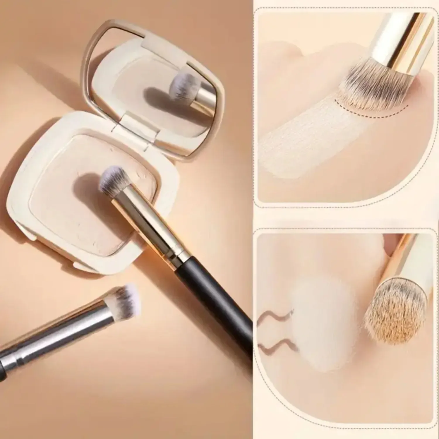 Foundation Concealer Brush Premium Contour Blusher Brushes Flawless Under Eye Dense Face Makeup Brush For Blending 170 270 370