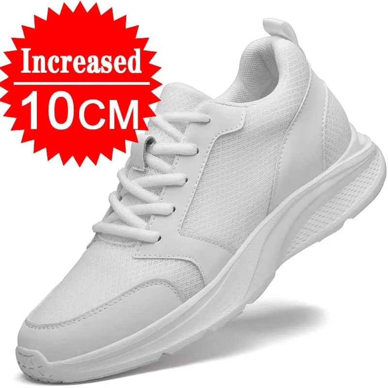 Men Elevator Shoes Height Increase Sneakers Shoes for Men 10cm Sports Casual Shoes Invisible Inner Heightening Shoes for Men 8cm