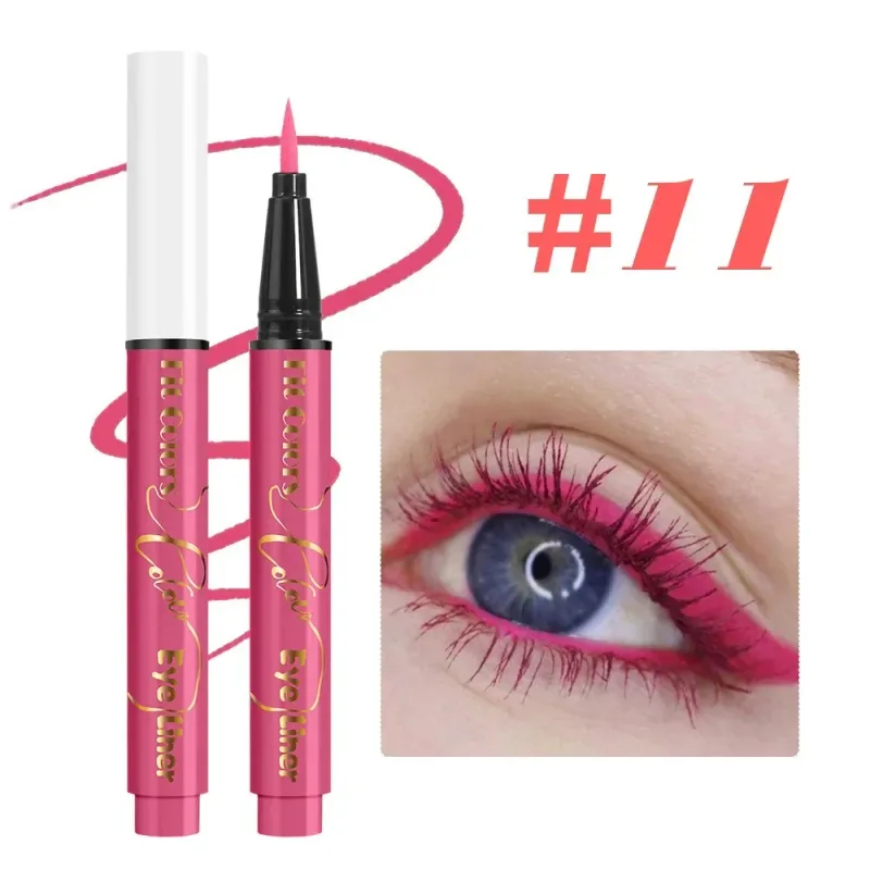UV Fluorescent Glow Liquid Eyeliner Pen Waterproof Face Color Paint Neon Colorful Halloween Christmas Party Art Stage Eye Makeup
