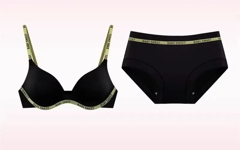 Vibrant Dopamine Color Seamless Wirefree Push Up Bra Panty Set Soft Comfy Sexy Lingerie Underwear For Women 32‑38AB