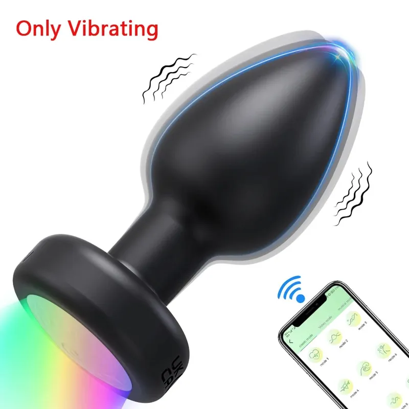 APP Control LED Rotation Vibrating Butt Plug for Women Wiggle Anal Vibrator Gay Men Anal Plug Interaction Sex Toy for Couples — image 8
