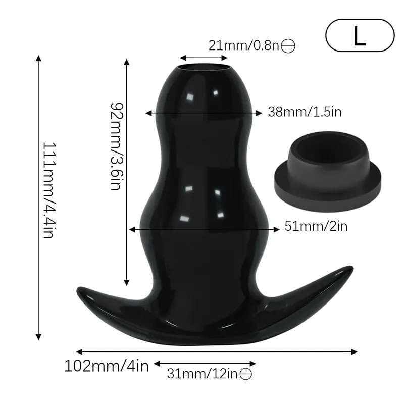 5 Sizes Hollow Anal Plug/Dilator/Dildo Soft Speculum Prostate Massager Butt Plug Set Intimate/Enema Sex Toys For Women Men Gay — image 7