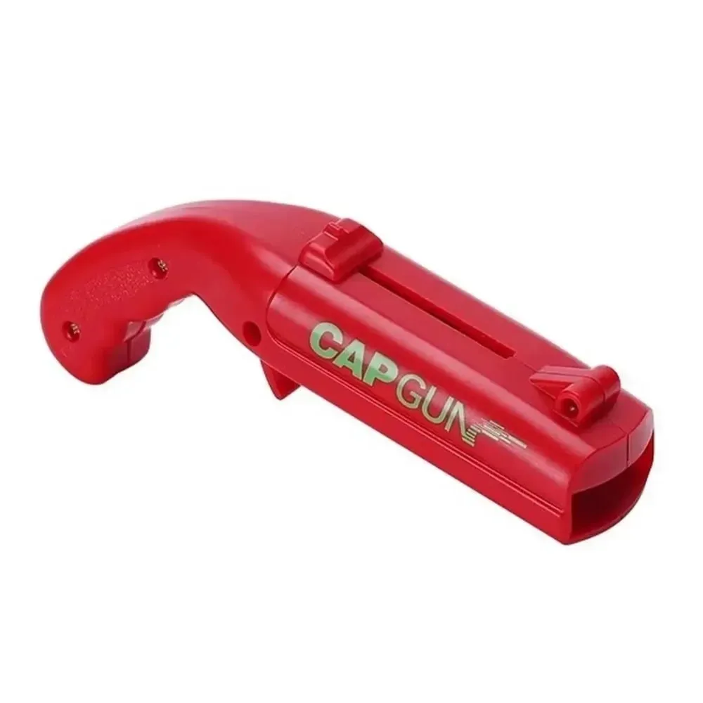 Portable Creative Cap Gun Flying Cap Launcher Beer Bottle Opener Novelty Fun Beverage Opener Tool Kitchen Party Gift Accessories