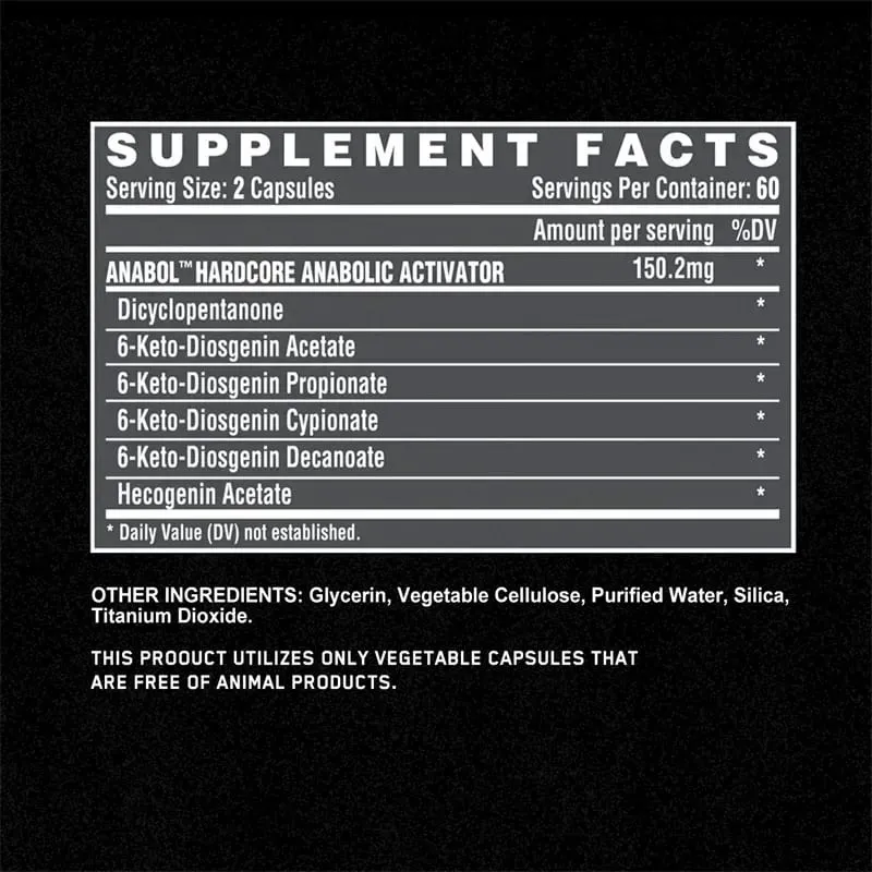 Anabol Hardcore Supplement - Anabolic Muscle Building Supplements That Promote Muscle Protein Synthesis and Increase Strength