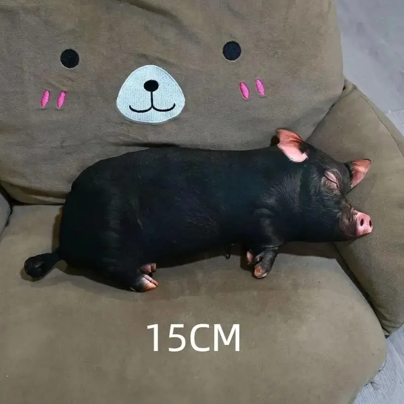 3D-Schweinchen-Überwurfkissen, weiches, waschbares, hautfreundliches Stoff-Plüschkissen für Sofa, Schlafzimmer, Auto