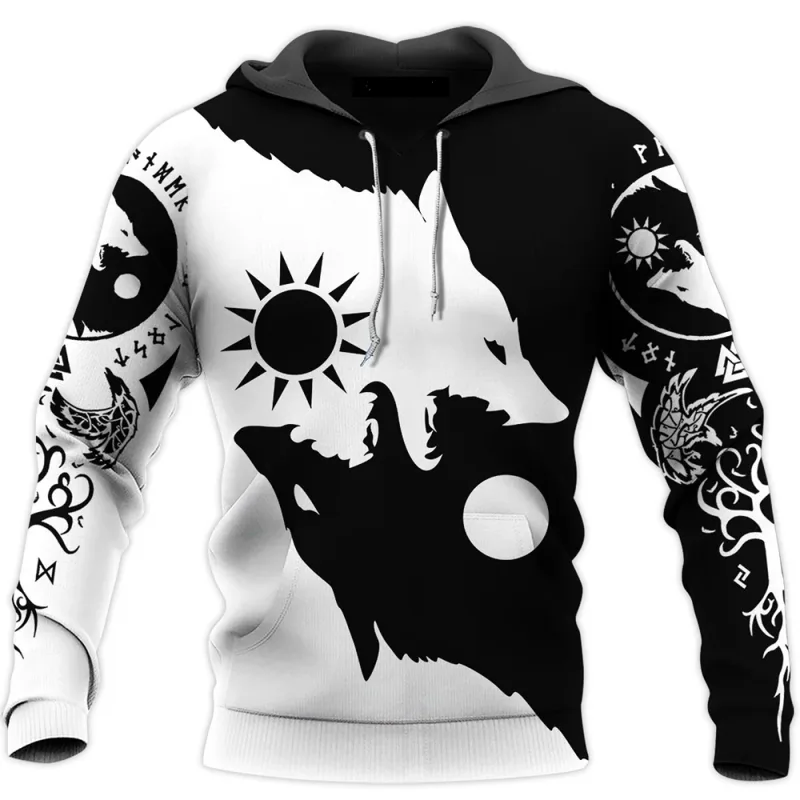 Men's Hooded Sweatshirts Men Vikings Brand Novelty Hoodies and Sweatshirts Fashion Unisex Hoody Oversized Hoodie Leisure New — image 18