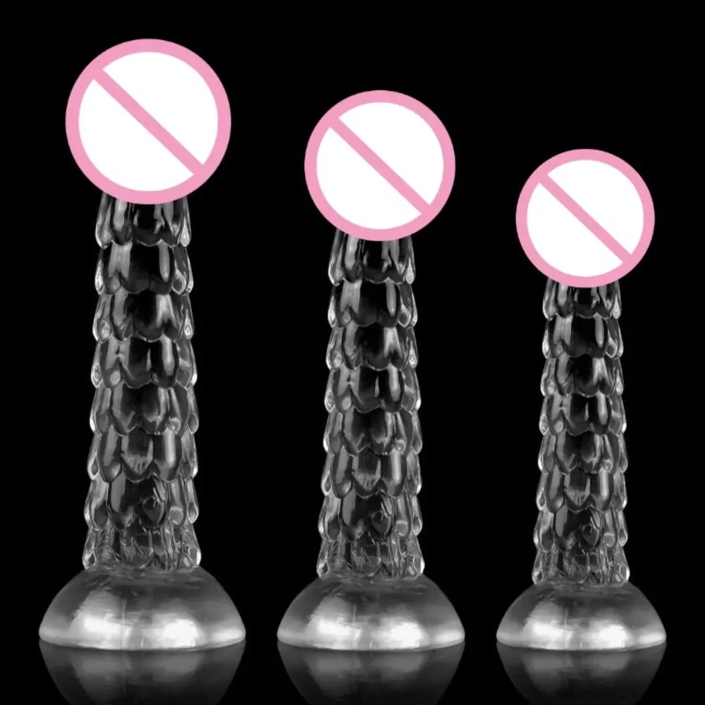 Dragon Dildo with Suction Cup – Soft Anal Plug & Butt Whip Dilator for Women and Men – Fantasy Sex Toys for Adults Pleasure