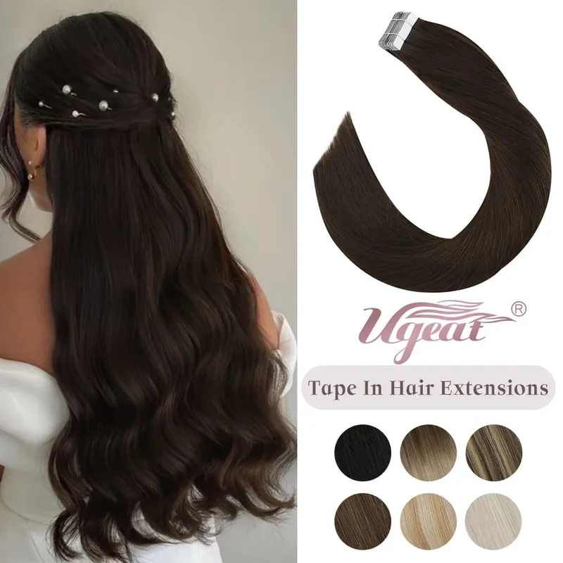 Ugeat Pita Dalam Ekstensi Rambut Remy Ek