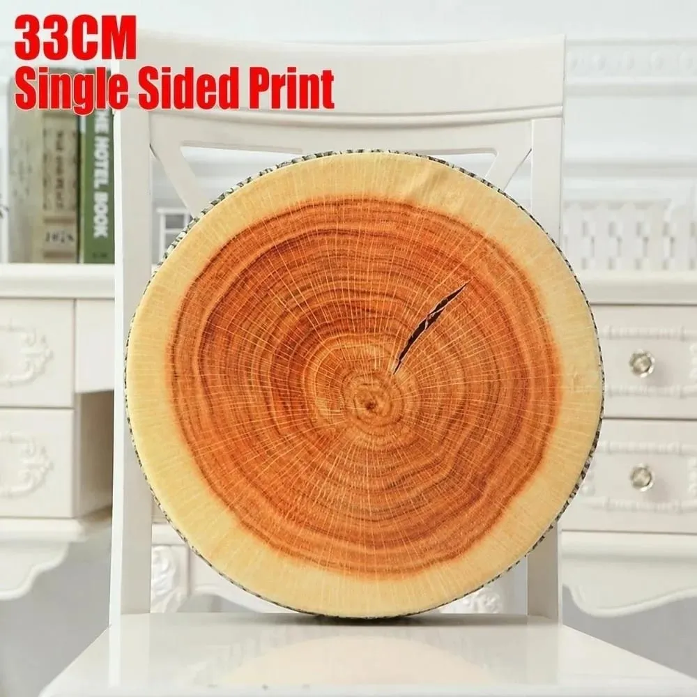 Cute Round Fruit Pillow Fruit Slice Print Plush Fabric Seat Cushion Stuffed Inner Simulation Plush Pillow Sofa Decor — image 16