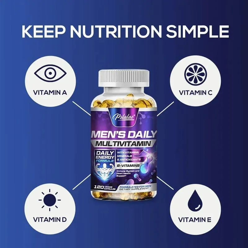 Men's Multivitamin Supplement - Supports Immune Health Boosts Energy Production and Improves Vitality and Endurance