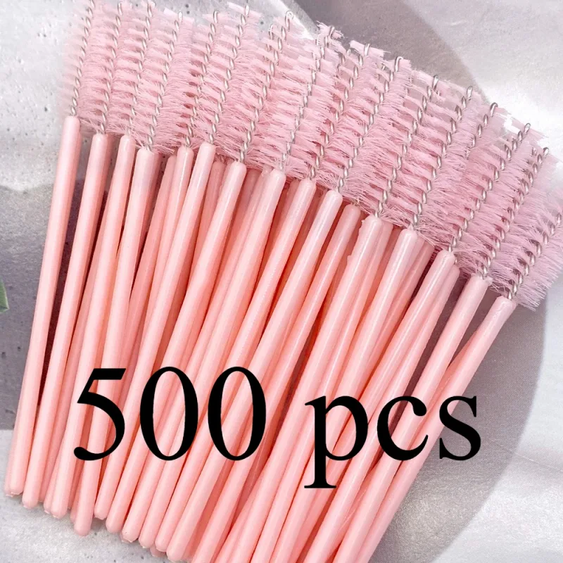 Zanse 50/500pcs Eyebrow Eyelash Brushes Eyelash Spoolies Mascara Wands Applicator for Eyelash Extension Makeup Tool — image 10