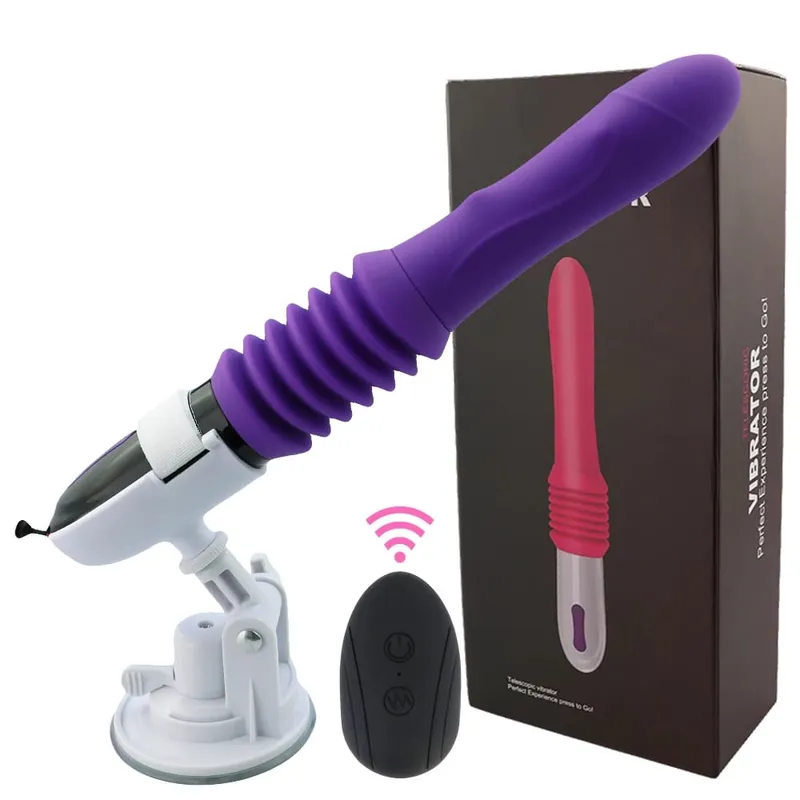 Automatic Thrusting Sex Machine Telescopic Dildo Vibrator Vaginal Massage Orgasm G Spot Stimulation Adult Female Toy Masturbator