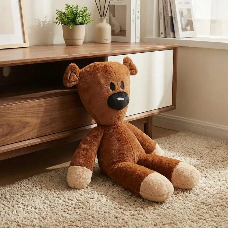 27cm Fun Mr Bean Teddy Bear Plush Toy Stuffed Animals Cute Coffee Bear Baby Stuffed Doll Mini Pillow Decor Soft Children Birthda