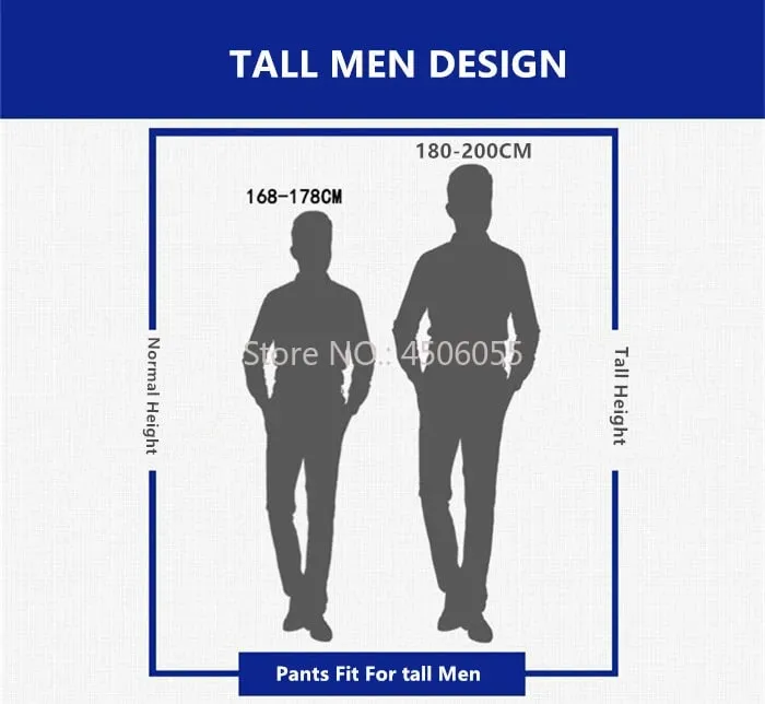Tall Man White Jeans Straight Extra Long Boys Lengthened Plus Size 42 44 46 48 Loose Cotton Stretched Denim Pants Male Trousers — image 8