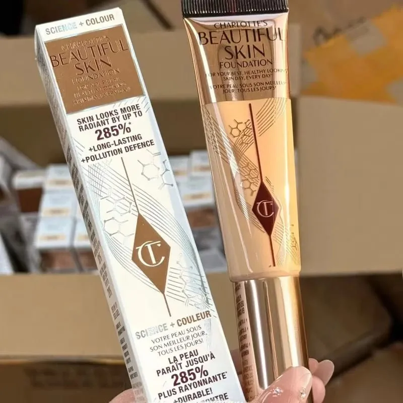 Charlotte Tilbury Hyaluronic Acid Foundation Hydrating Medium Coverage Natural Glow 16HR Wear Brightening Concealer Dark Circles