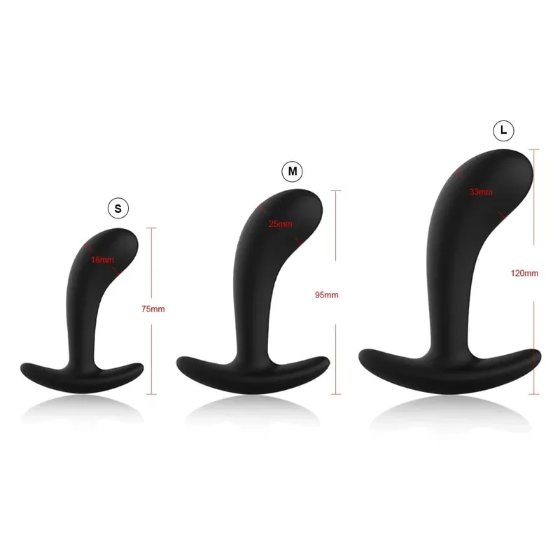 4pcs Beginner Silicone Butt Plug Anal Plug for Men Prostate Massager for Gay Mini Anal Bullet Vibrator Sex Toy for Men Women