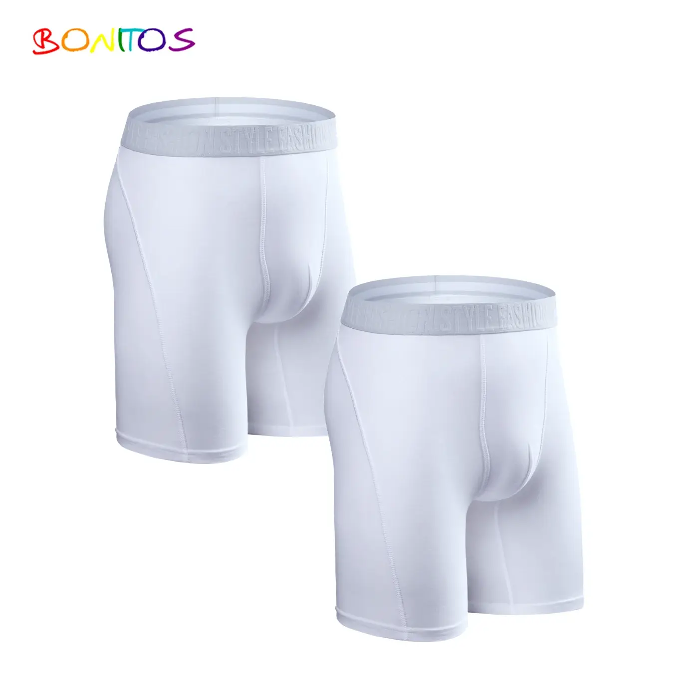 2 Buah Paket Celana Pendek Boxer Kaki Panjang Celana Dalam Pria Kit Celana Dalam Homme Celana Dalam Boxer Celana Dalam Slip untuk Pria Katun Pria Seksi Set Box Gym