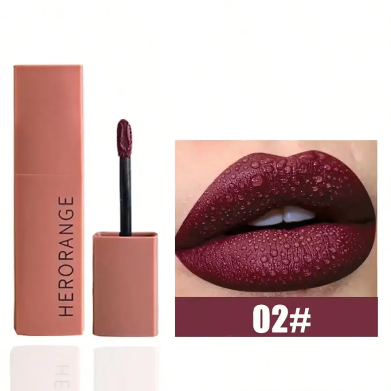 Herorange Velvet Matte Lip Mud - Long-Lasting Non-Fading Student-Friendly Matte Finish Lipstick