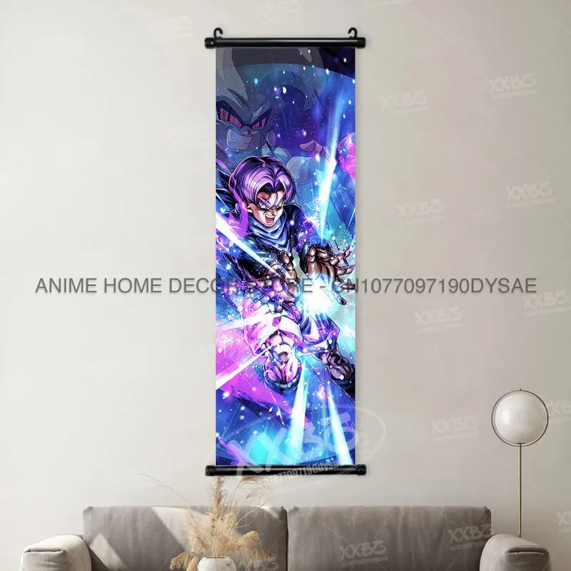 Dragon Ball Posters Anime Figures Wall Art Frieza Home Decor VegetaIII Scrolls Picture Goku Hanging Painting Son Gohan Wallpaper — image 36