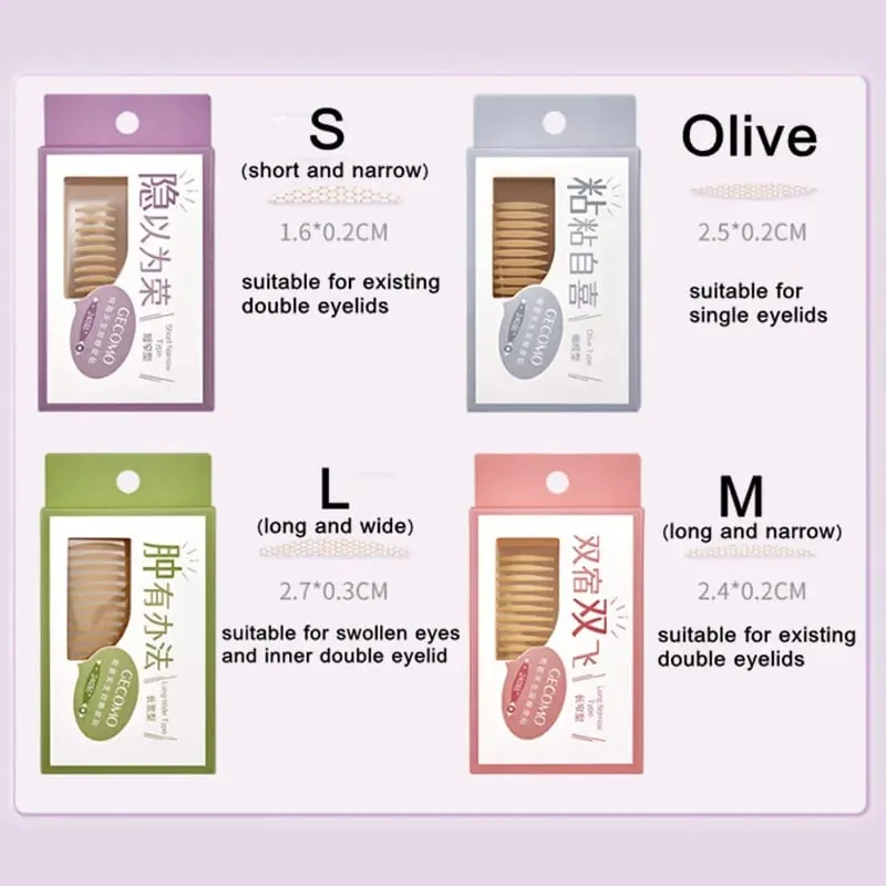 960PCS Invisible Double Eyelid Tape Sticker Long Lasting Double-Fold Self-Adhesive Paste Clear Beige Big Eye Tools — image 2