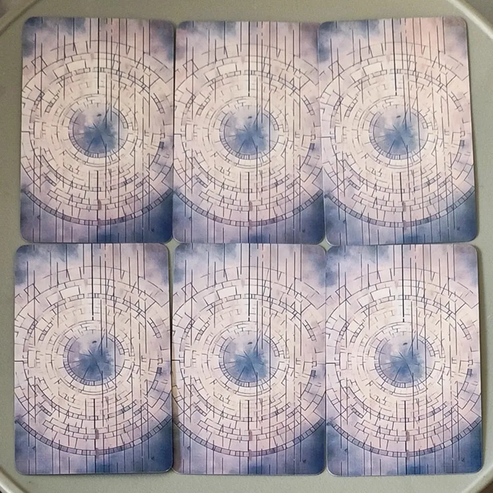76 Pcs Vintage Oil Painting Style Fortune Telling Cards Double-embossed