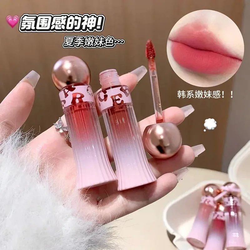 3 Color Matte Lip Gloss Set Moisturizes Long Lasts Water Proofs Sweat Proofs Non Transfer Liquid Lipstick 1box