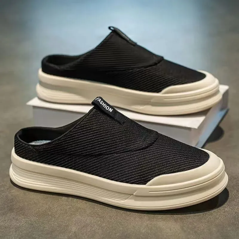 Summer Half Slipper Men's Shoes Breathable Casual Comfortable Sport Sneakers for Home And Outdoor Use Clearance Free Shipping