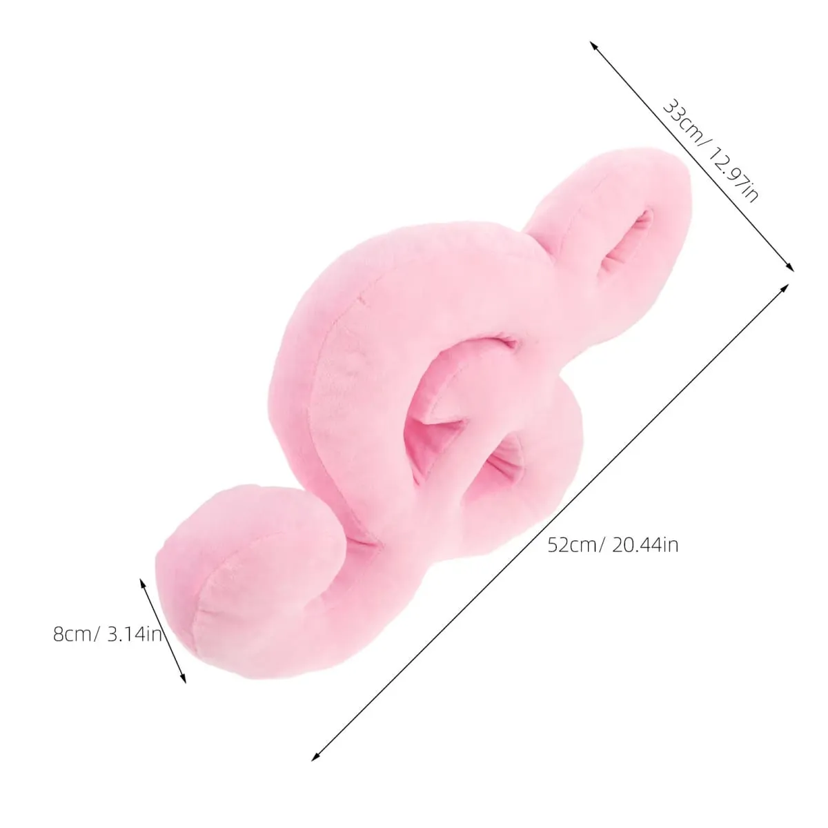 Musical Note Pillow Soft Stuffed Cushion Creative Kawaii Decorative Throw Pillow for Couch Bed Music Lover's Reading Lumbar