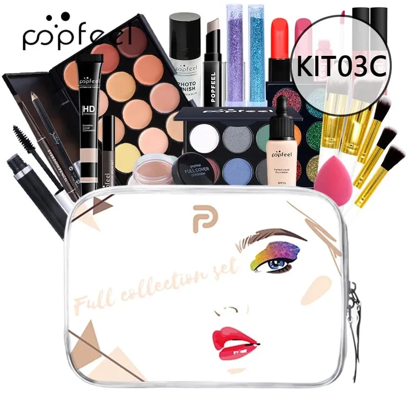 Makeup Full Kit Female Make Up Set Eye Shadow Eyeshadow Palette Lip Gloss Mascara Eyeliner Brushes Bag Make-up for Women — image 15