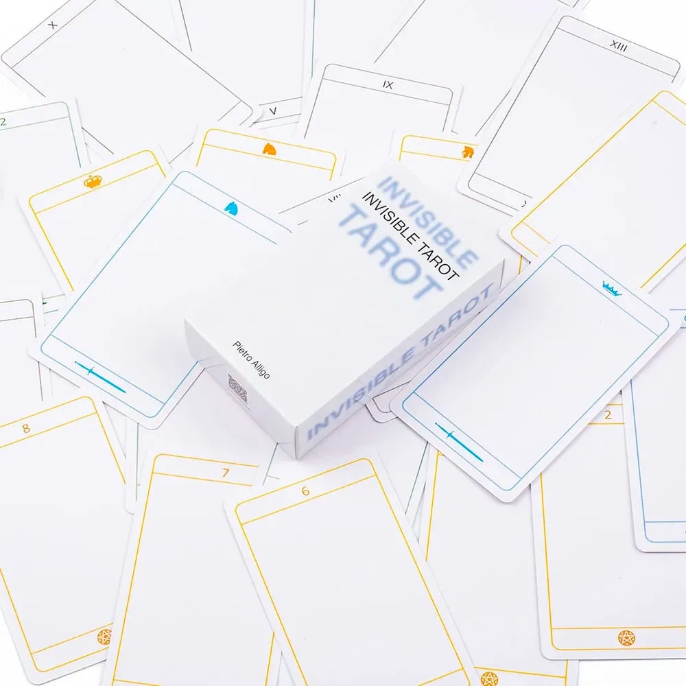 Invisible Tarot 78 Blank Cards Create Your Own Tarot Deck Fate Divination FortuneTelling Card Games Party Board Game 10.3*6cm