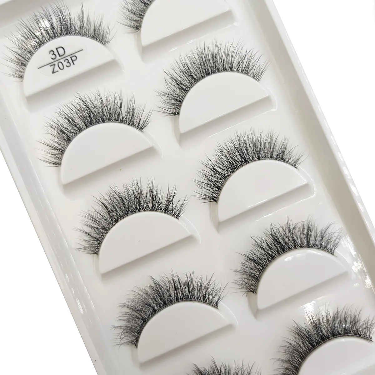 Transparent 3D Mink Eyelashes Natural Clear False Eye Lashes Soft Invisible Eyelash Wispy Makeup Faux Cils H13 X08 5 Pairs