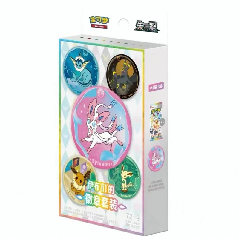 100%Original Pokemon 17.5 Eevee Booster Pack Gem Pack Vol1 2 3 4 5 Cards Pokemon PTCG Trading Gem Bag Cards Collected Toy Gift