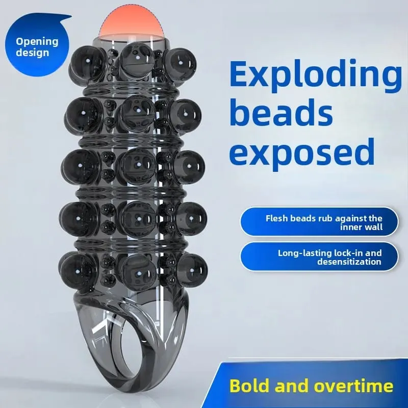 4 Types Penis Enlargement Sleeve Penis Extender Erection Cock Ring Delay Ejaculation Sex Toys for Men Adult Sex Game