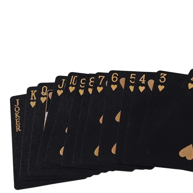 Black Golden Silver Skull Playing Card Game Card Group Waterproof Poker Suit Magic Dmagic Package Board Game Gift Collection — image 4